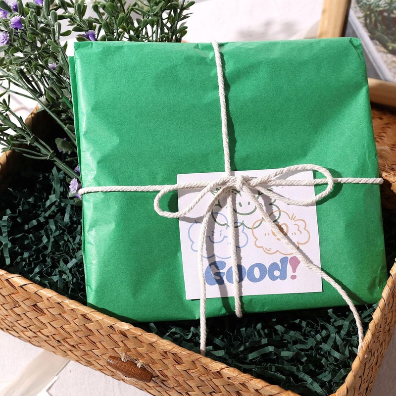 Koogel 120 Sheets Green Tissue Paper Bulk, 14x20 Inch Gift Wrapping Paper for Christmas Wedding Decorations Birthday Party Supplies DIY Craft Projects Bulk Packaging - Image 2